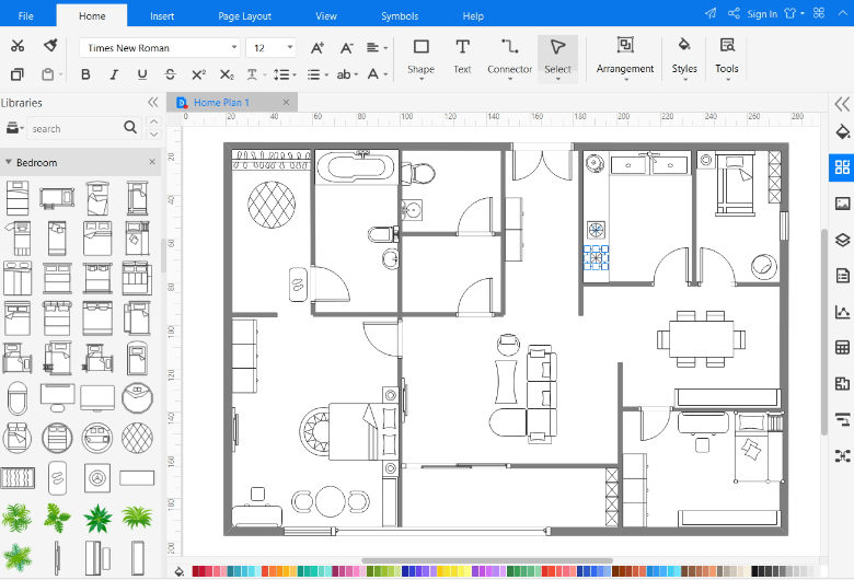 Floor Plan Design Visio Homedecorations - BEST HOME DESIGN IDEAS