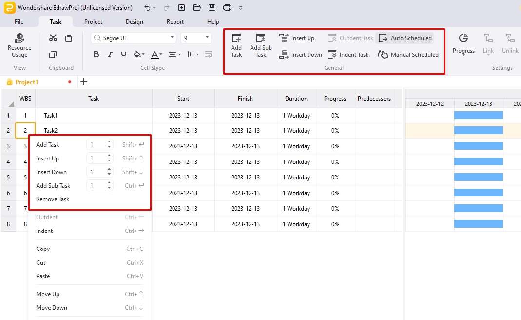 ajouter-tâches-gantt-diagramme