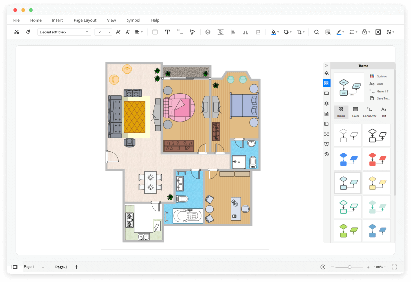 Free 2D Floor Plan Software with Free Templates | EdrawMax