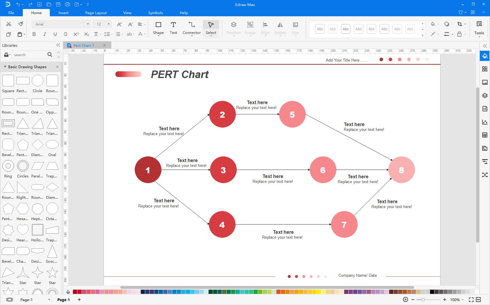 project plan 365 pert chart