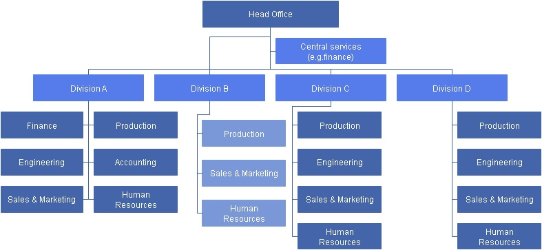 A estrutura multidivisional