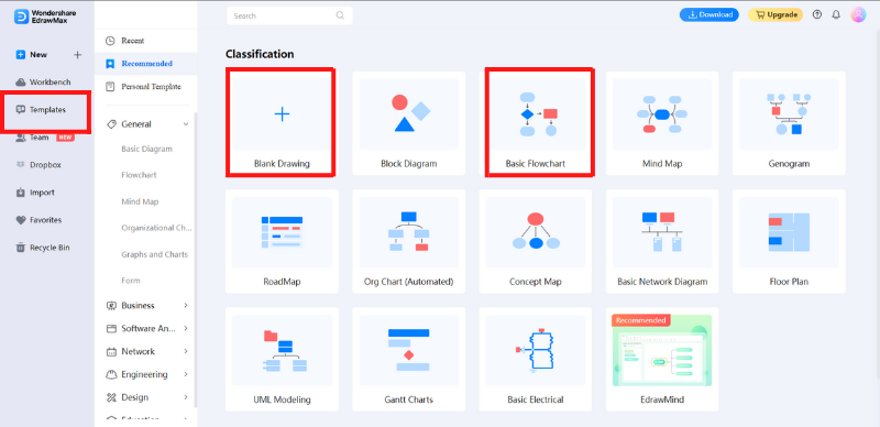 edrawmax Flussdiagramm Typ Dashboard