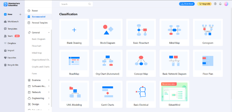 edrawmax Flussdiagramm Typ Dashboard