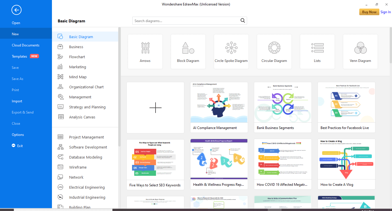 launch the EdrawMax software