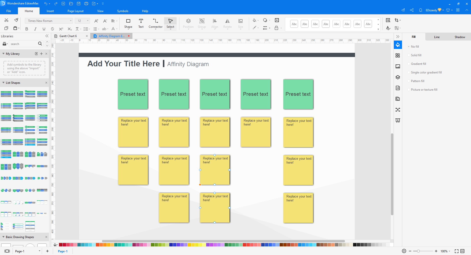 Edit Affinity diagram