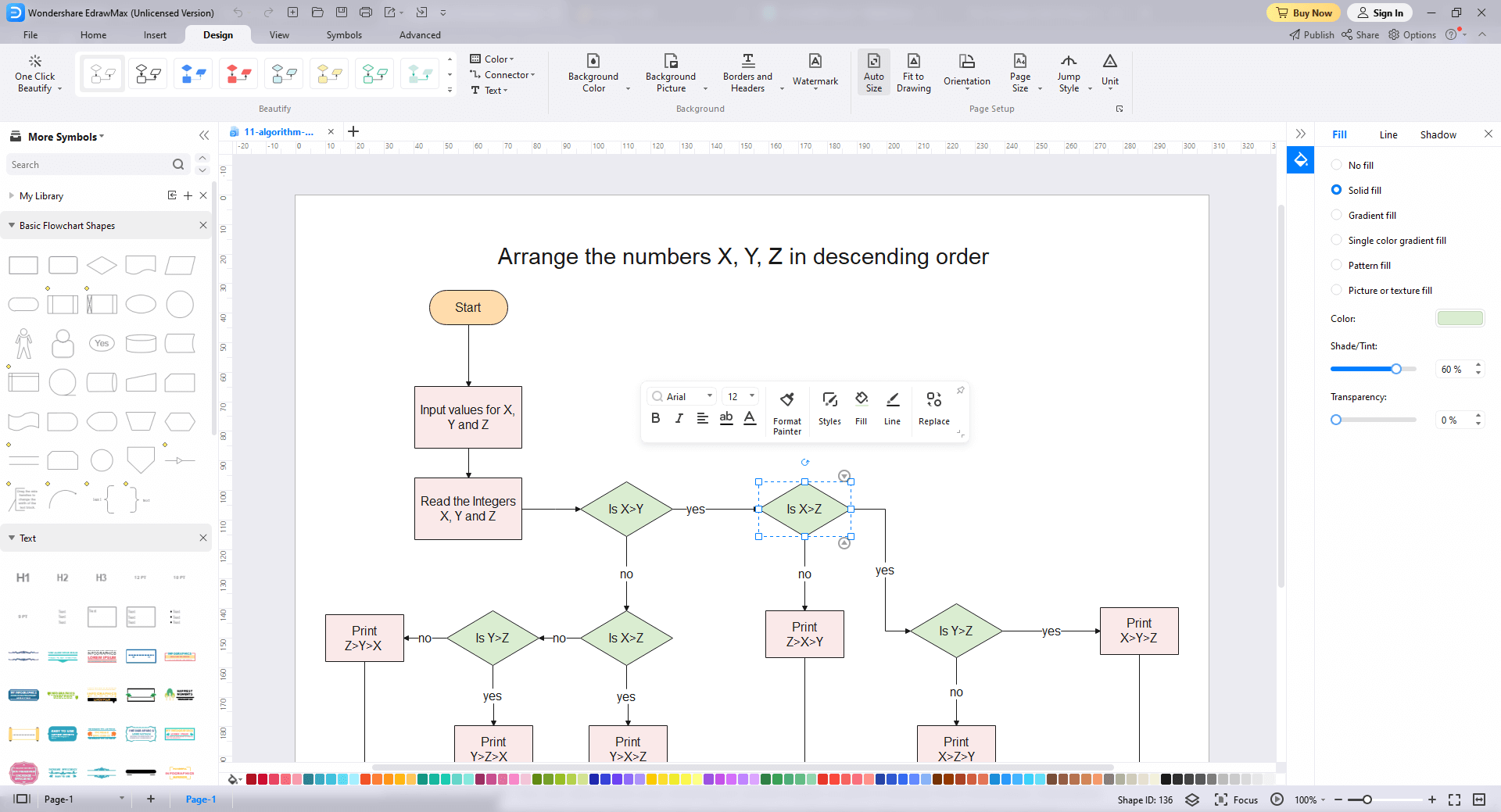 Wie man Algorithmus-Flussdiagramm-Vorlagen verwendet