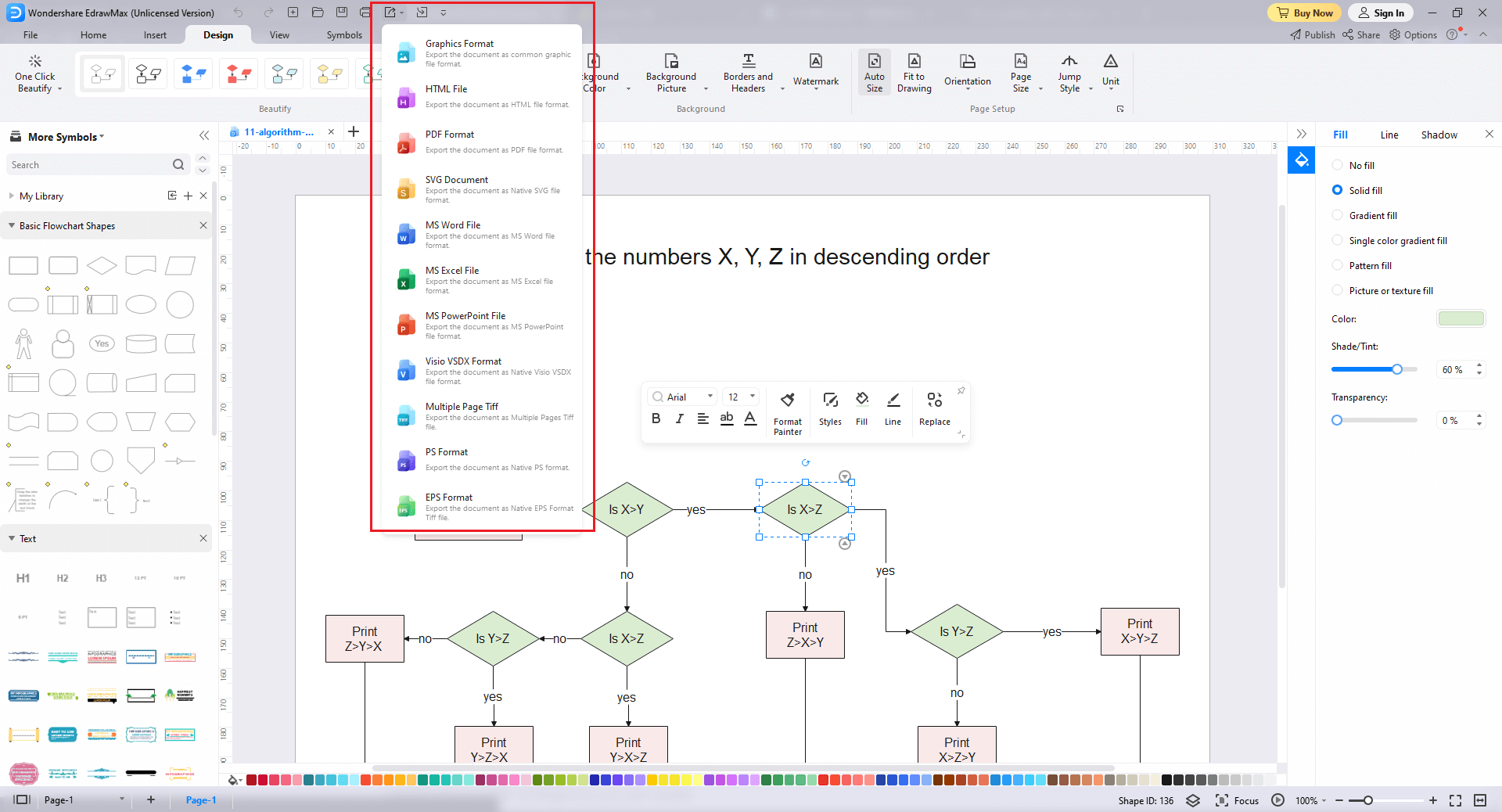 Wie man Algorithmus-Flussdiagramm-Vorlagen verwendet