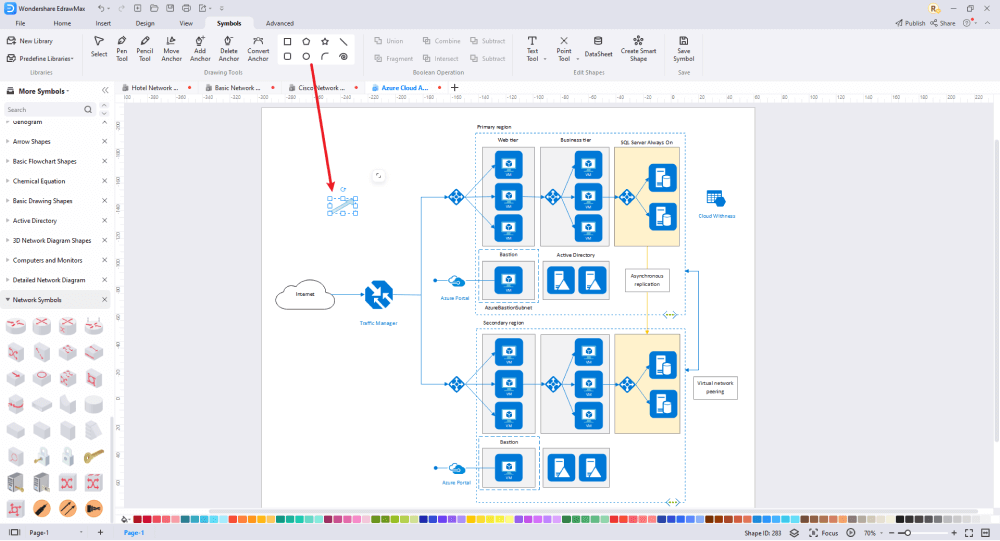 wie man mehr Azure-Symbole erstellt