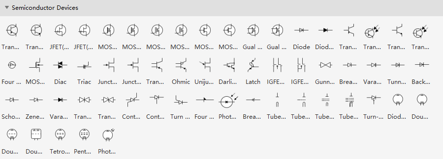 Basic Electrical Symbols - Semiconductor Devices