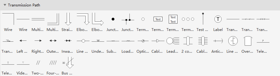 Basic Electrical Symbols - Transmission Path