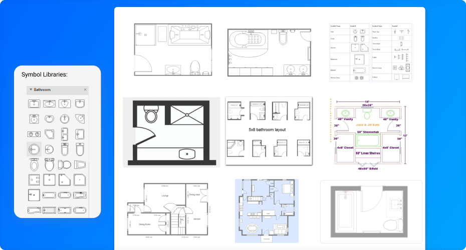 Free Bathroom Layout Tool with Templates | EdrawMax