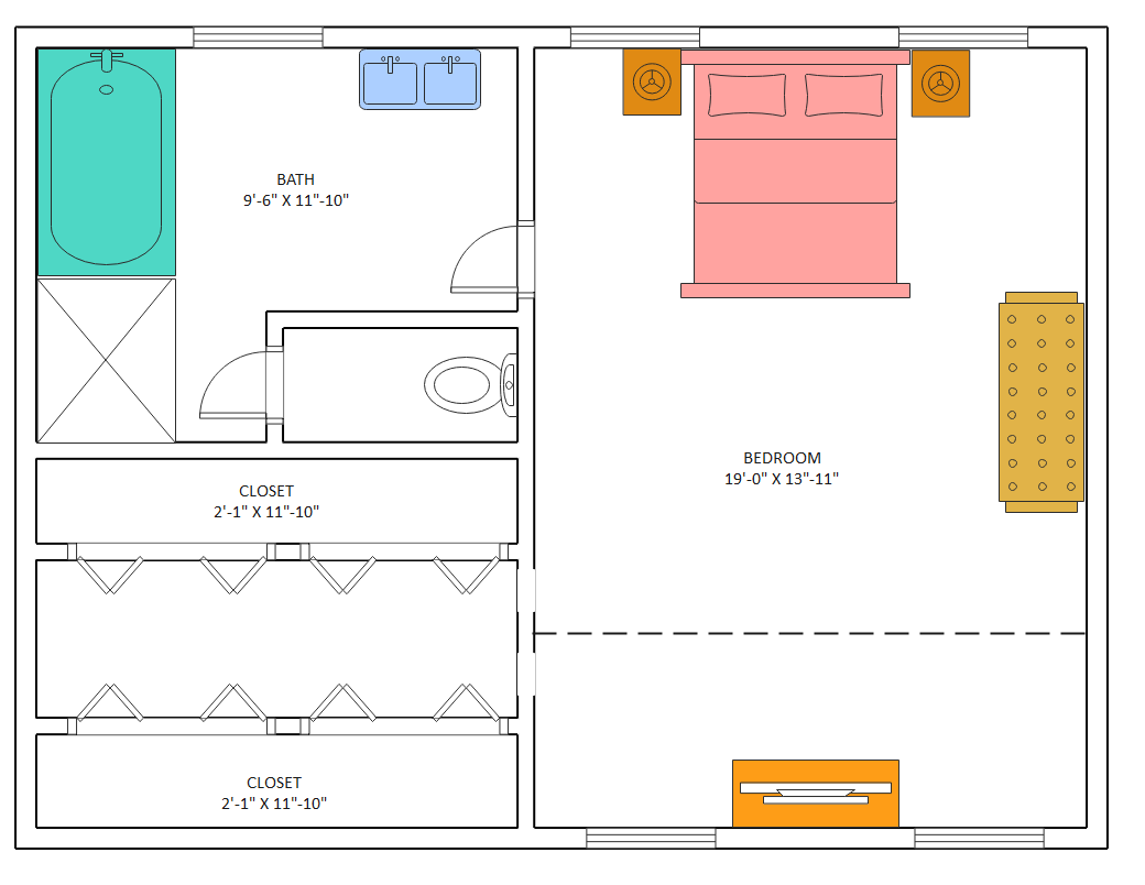 simple master bedroom floor plans