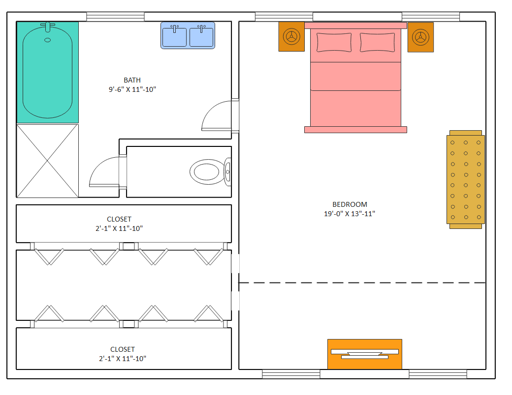 Master Bedroom Floor Plan