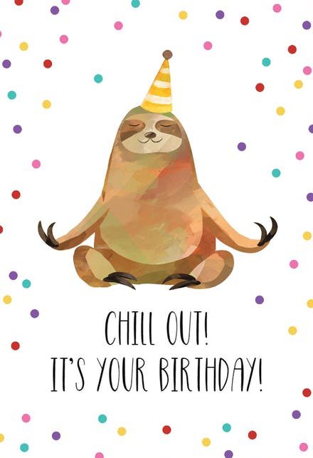 Funny Birthday Card Template