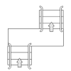 Z-förmige Treppe