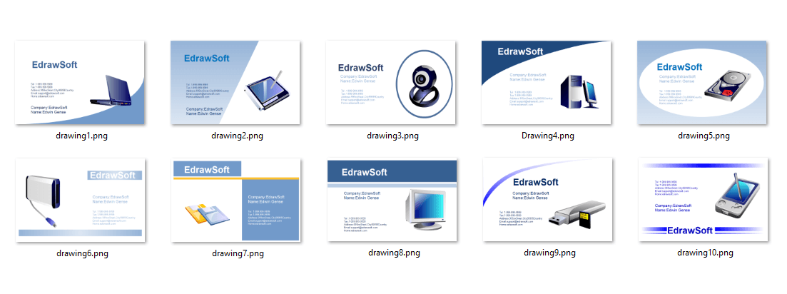 Business Card Templates about computer