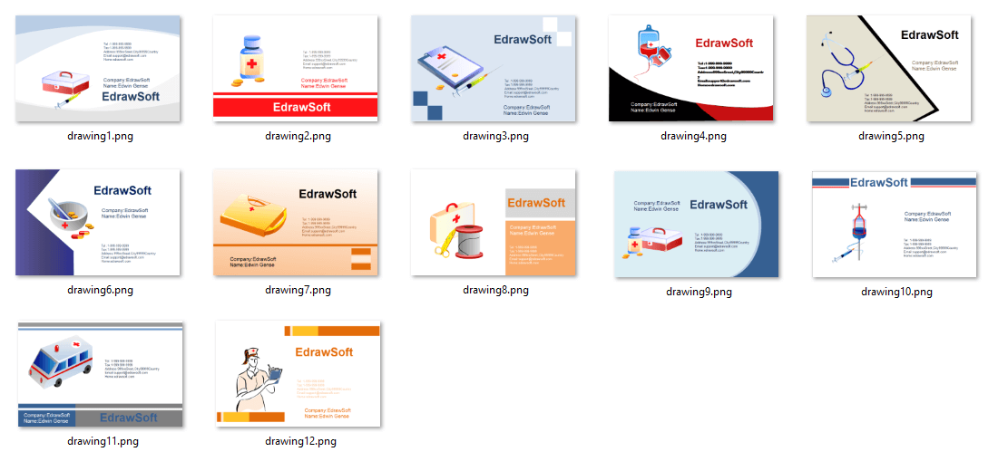 Business Card Templates about medical