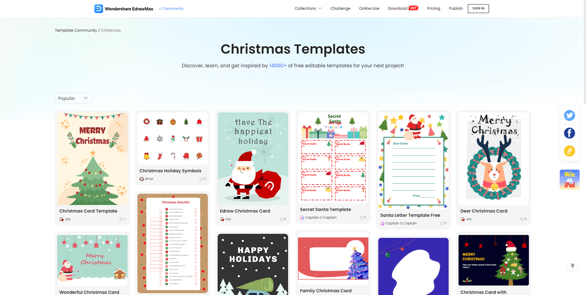 Software para tarjetas de navidad