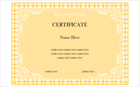 Award Certificate Template