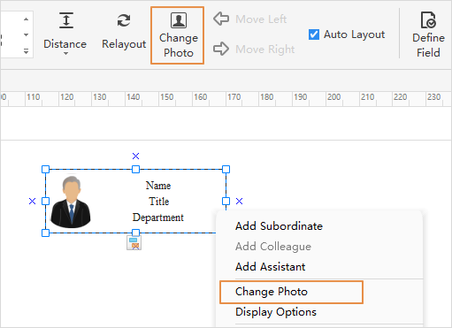 Add Picture in the Organizational Chart Shapes