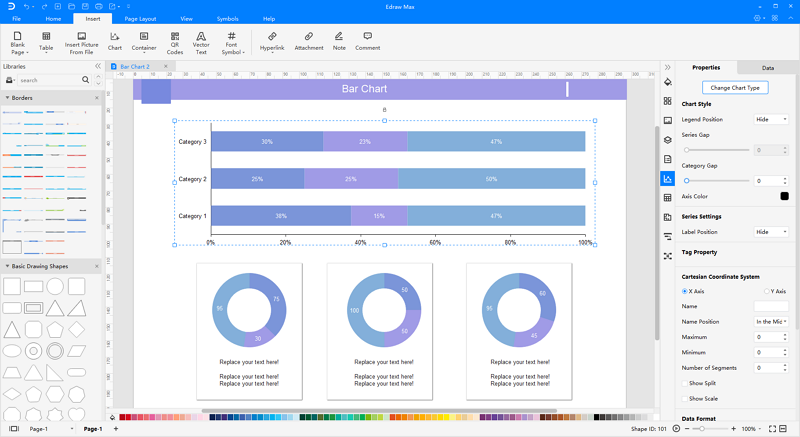 Software de Gráfico de Colunas