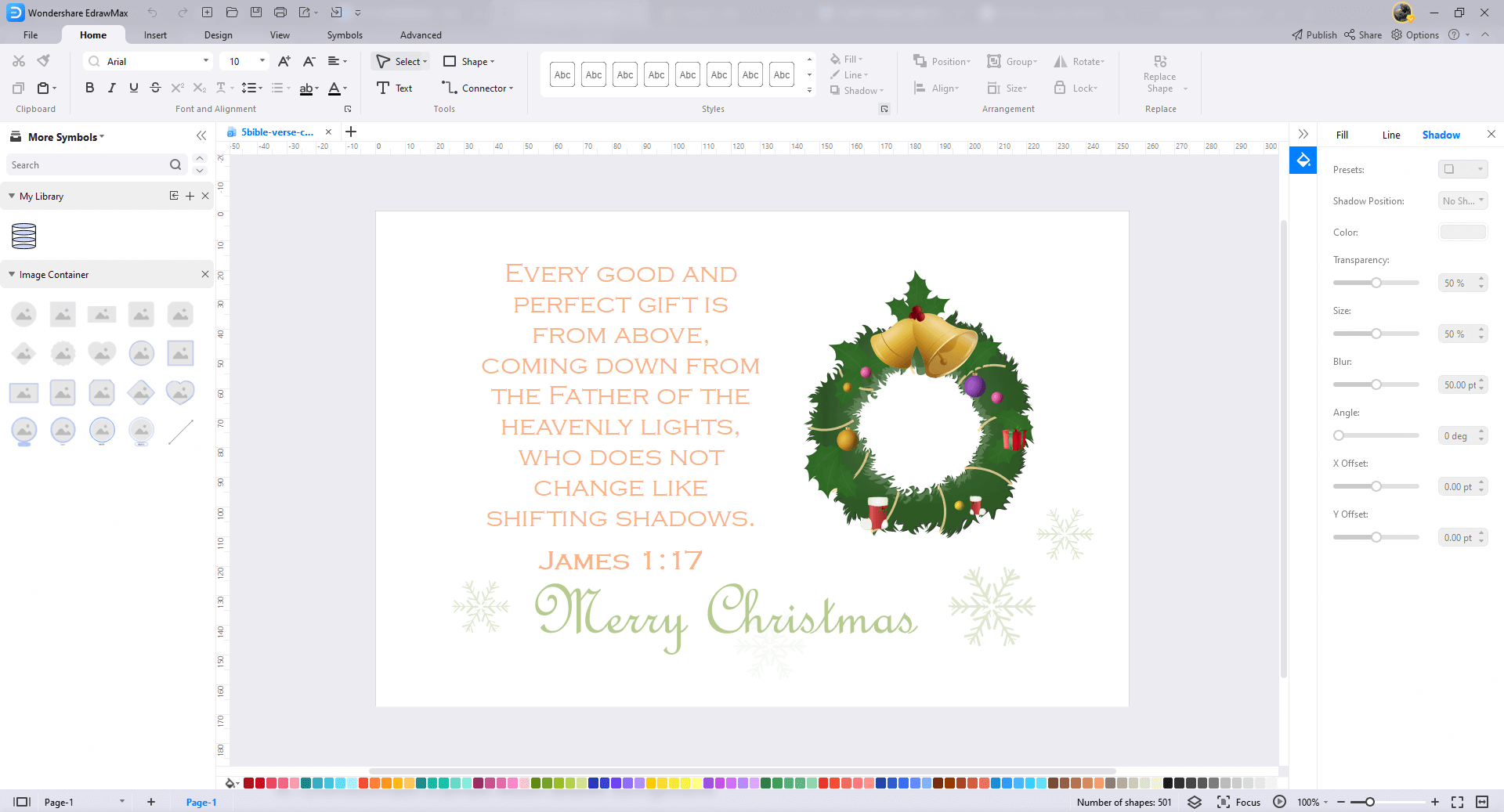 ¿Cómo utilizar la plantilla de tarjeta de navidad?