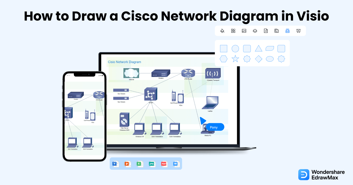 How to Draw a Cisco Network Diagram in Visio | EdrawMax