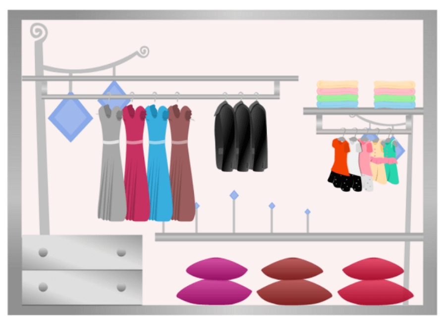 Free Editable Closet Design Examples & Templates | EdrawMax