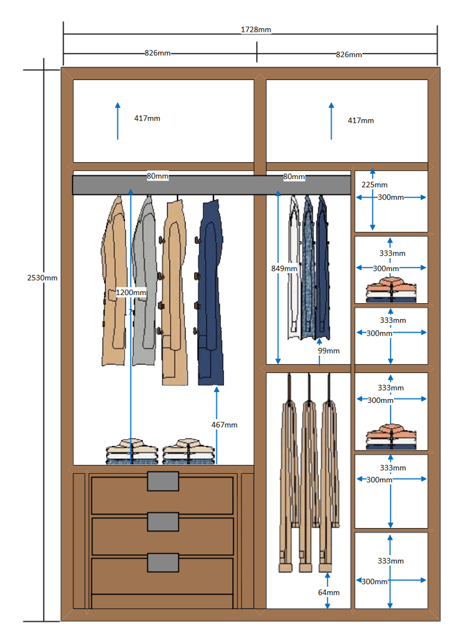 Design your closet, wardrobe, dressing room | Upwork
