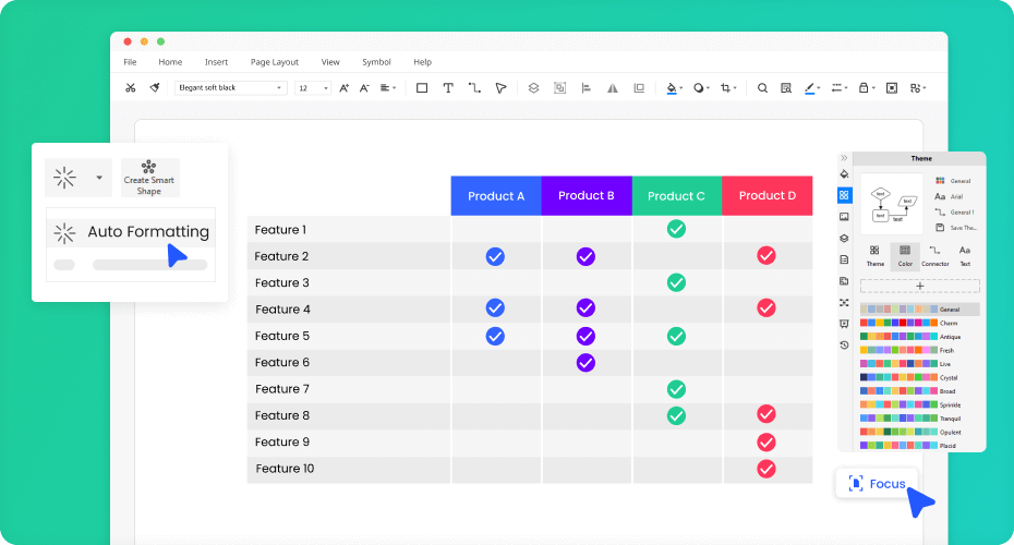 Free Comparison Chart Maker With Free Templates Edrawmax 5459