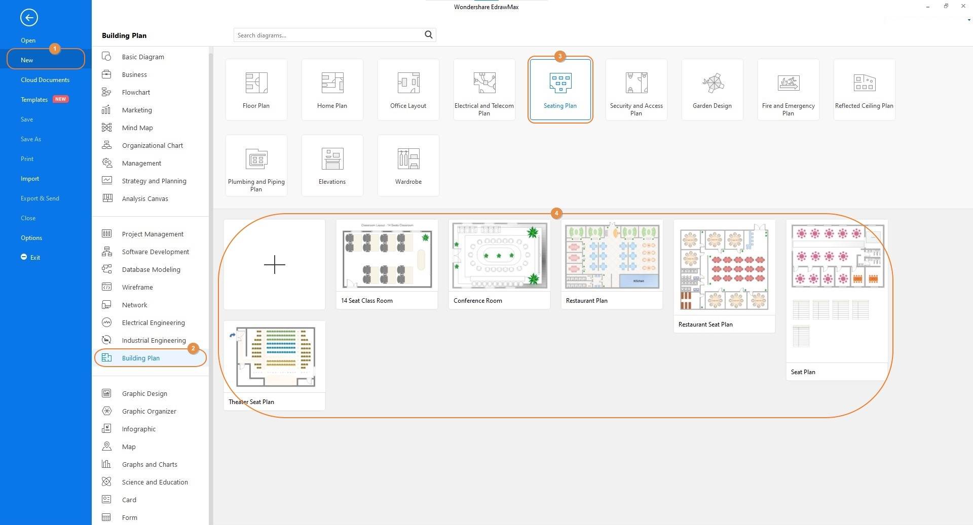 steps to create a seating chart