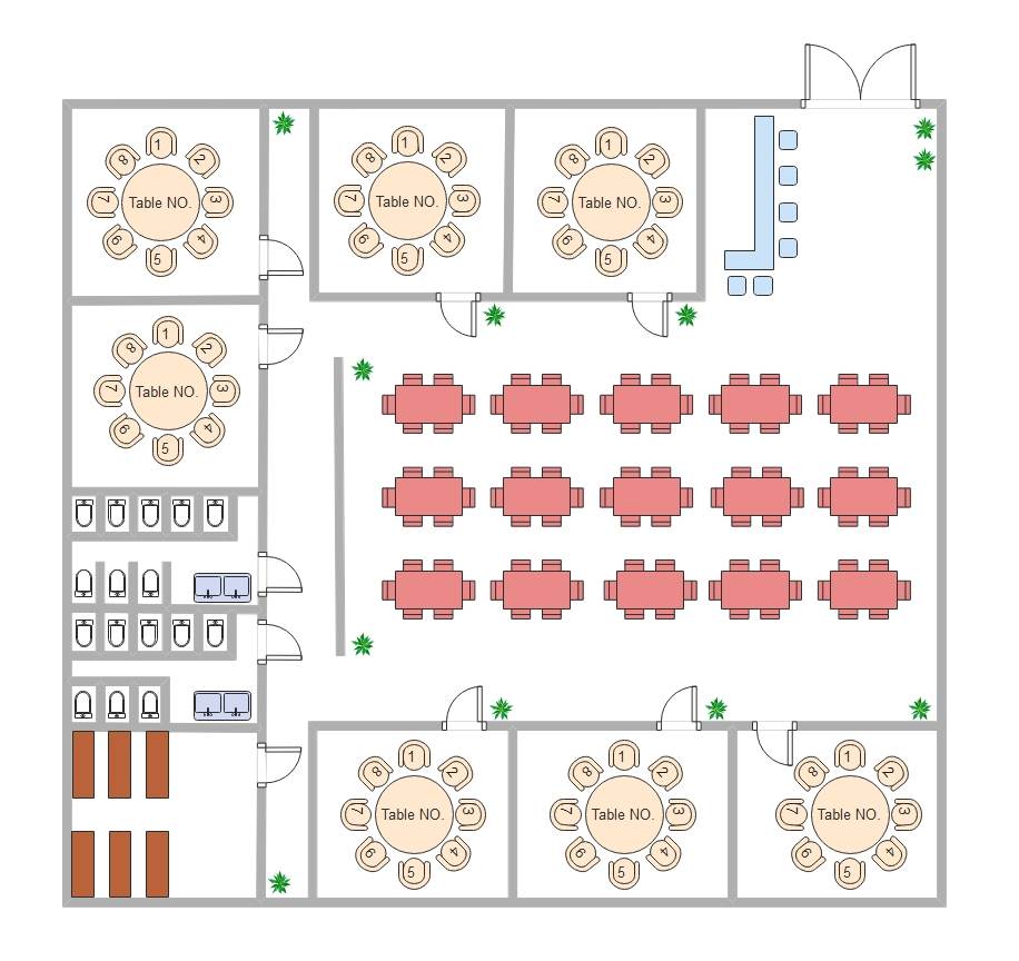 exemple de plan de salle