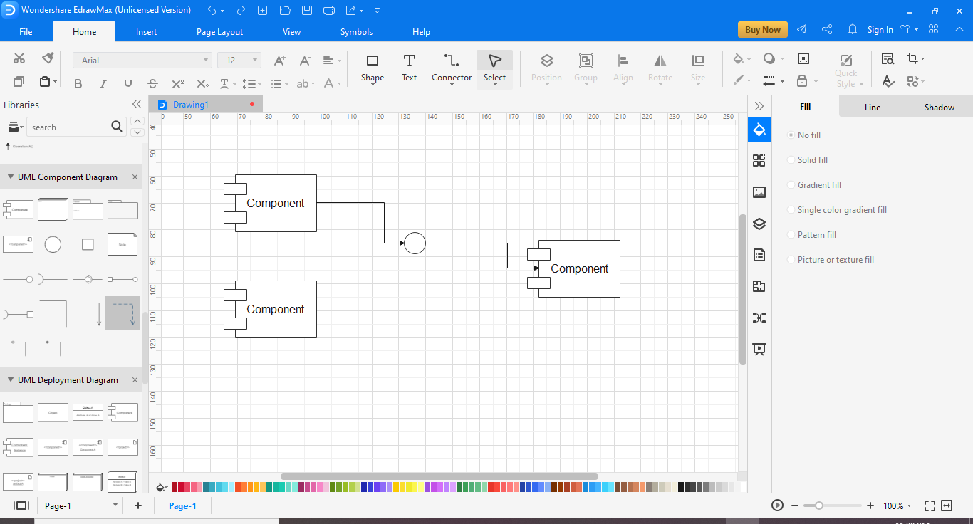 create your component diagram