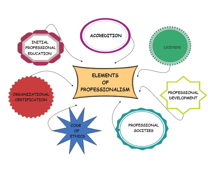 Concept Map that explores the Elements of Professionalism