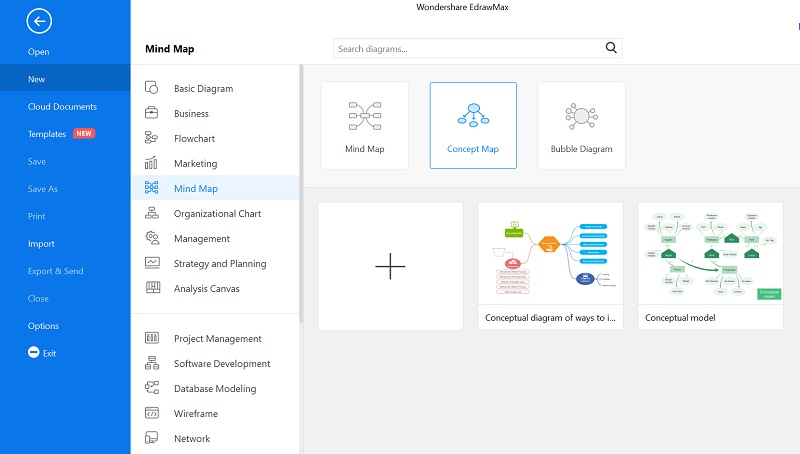 Step 1: Explore Existing Templates or Open a New Canvas