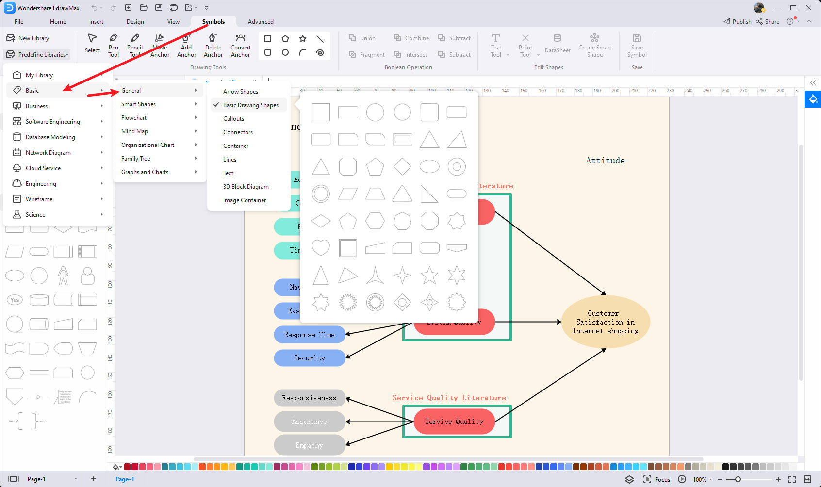 how to draw a conceptual framework