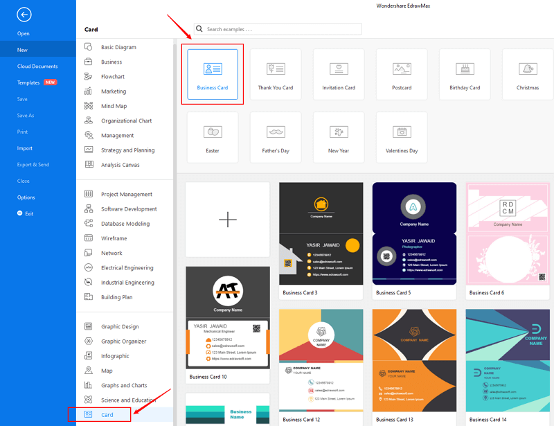 How To Create A Business Card Edraw