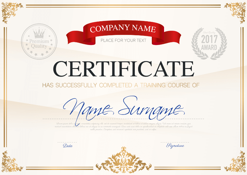 how to create a certificate template