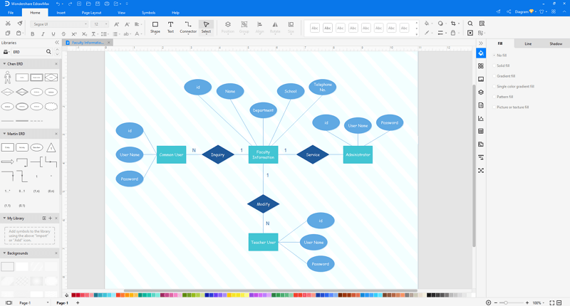 open ERD template