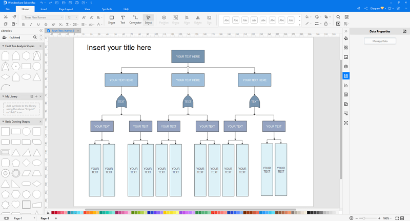 make fault trees in EdrawMax