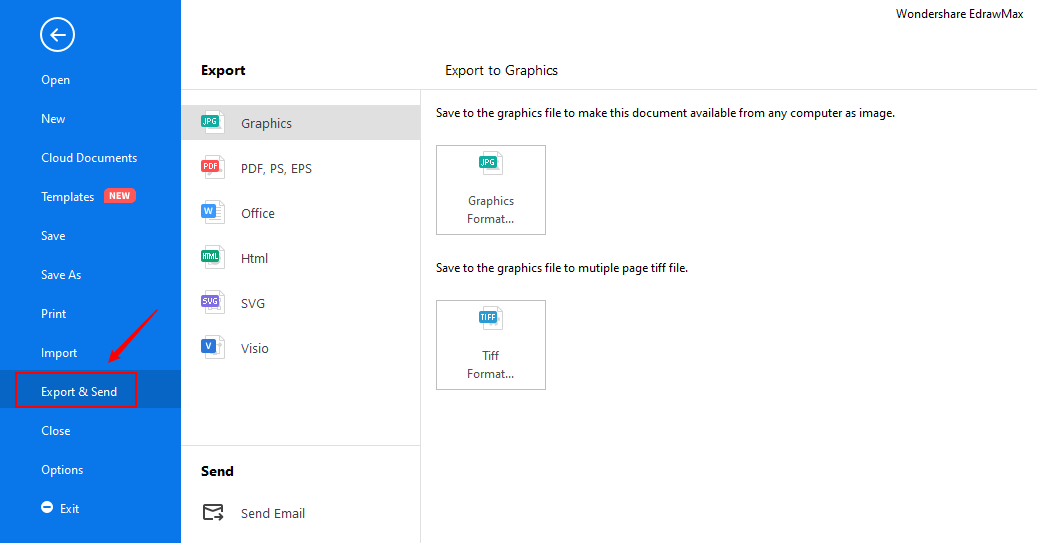 Export floor plan