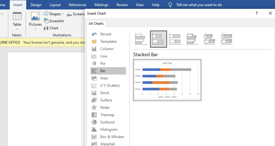 Créer un diagramme de Gantt dans Word