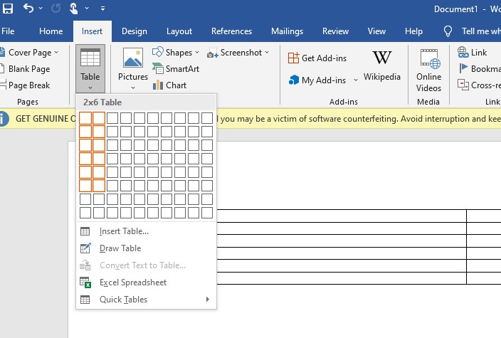 Create a Gantt Chart in Word