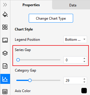 establecer separación de series