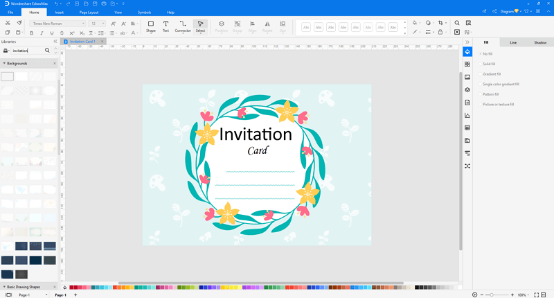 Create invitations on sale