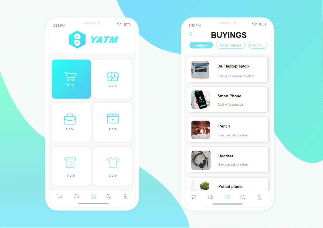 iPhone ui template