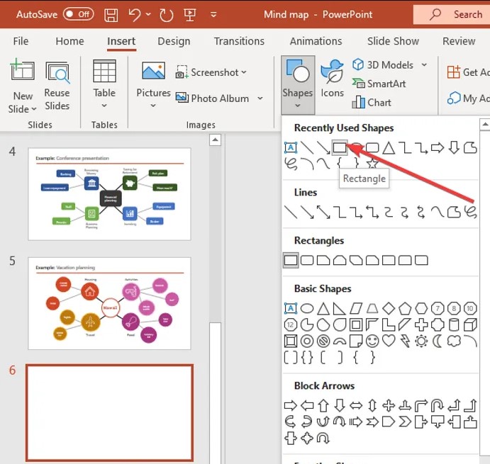 Create Mind Map UsingPowerPointShapes