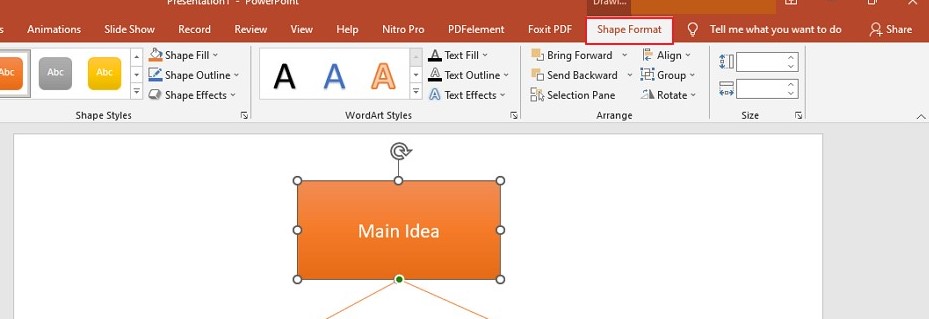 Mind Map mit PowerPoint-Formen erstellen