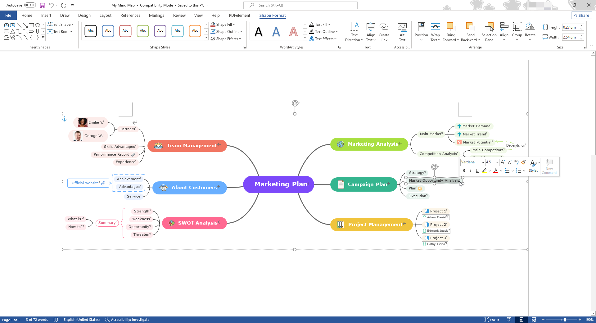 How Do You Make A Mind Map On Word