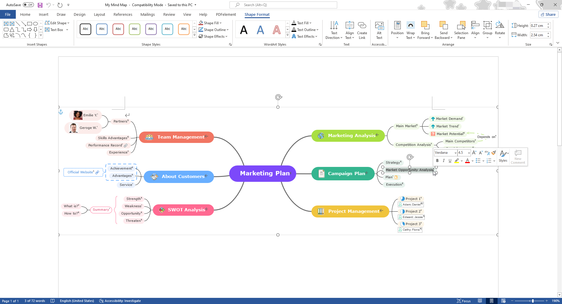 How To Create A Mind Map In Microsoft Word Edraw Images And Photos Finder
